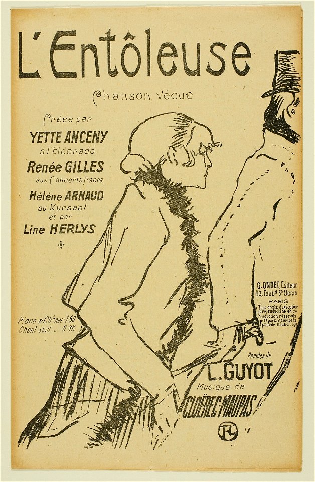 Toulouse-Lautrec - Poor Street-Walker!, 1949.650