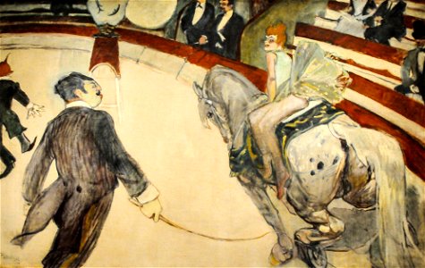 Toulouse-Lautrec - Kunstreiterin im Cirque Fernando, 1887-88