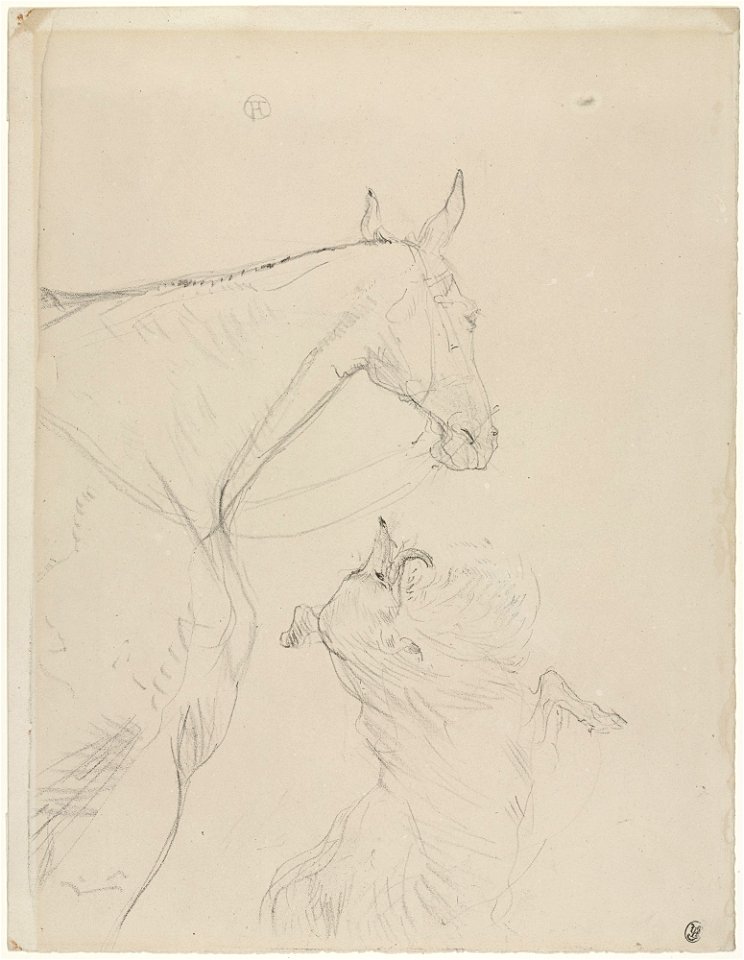Toulouse-Lautrec - The Horse and The Collie (Le Cheval et le colley), 128.1991, 1898
