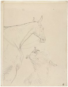 Toulouse-Lautrec - The Horse and The Collie (Le Cheval et le colley), 128.1991, 1898