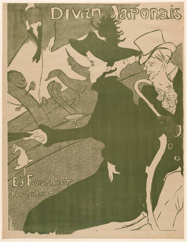 Toulouse-Lautrec - Divan Japonais, 68.723, 1893