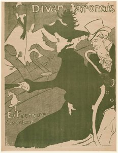 Toulouse-Lautrec - Divan Japonais, 68.723, 1893. Free illustration for personal and commercial use.