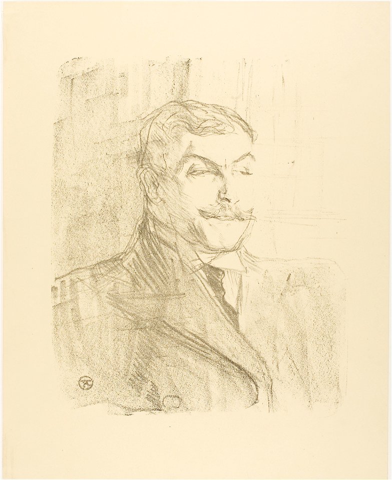 Toulouse-Lautrec - Lucien Guitry, from Treize Lithographies, 1931.77a