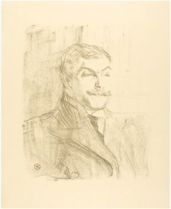 Toulouse-Lautrec - Lucien Guitry, from Treize Lithographies, 1931.77a
