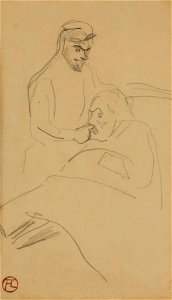 Toulouse-Lautrec - El doctor Baumgarten dando cloroformo a un paciente