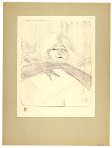 Toulouse-Lautrec - Linger, longer, loo, plate seven from Yvette Guilbert, 1930.805
