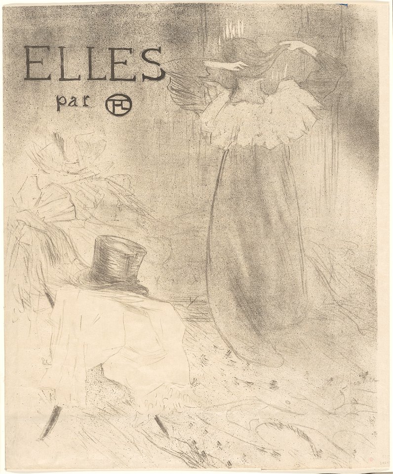 Toulouse-Lautrec - Cover for Elles, 1927.969