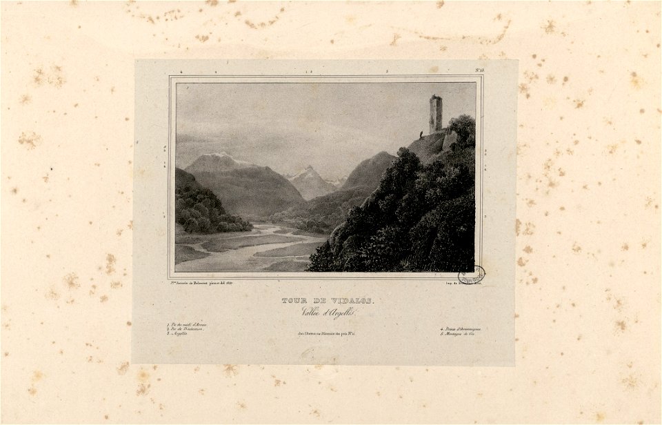 Tour de Vidalos, vallée d' Argellès (i.e. Argelès) - Fonds Ancely - B315556101 A SARAZINDEBELMONT 014