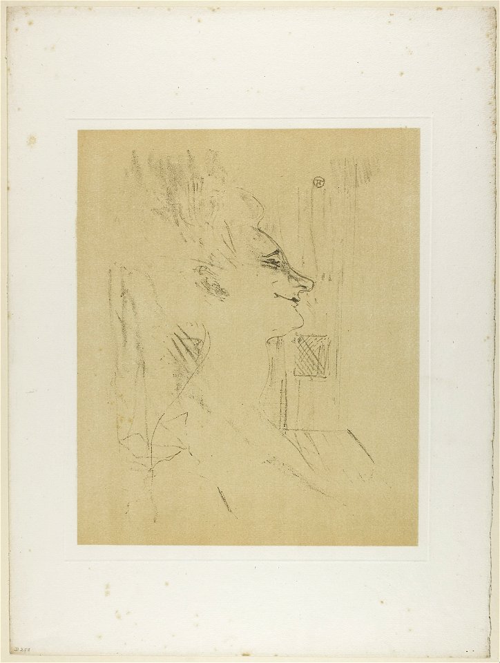 Toulouse-Lautrec - Yvette Guilbert—Soûlarde, from Yvette Guilbert, 1930.130