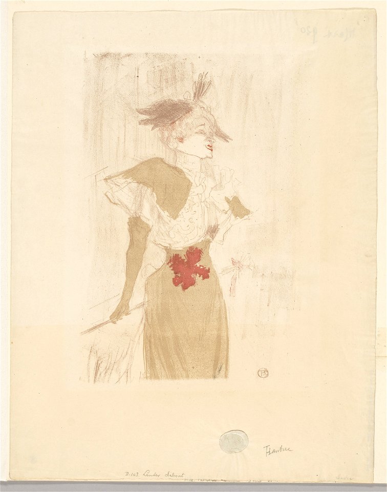 Toulouse-Lautrec - Mademoiselle Marcelle Lender, Standing, 1959.544