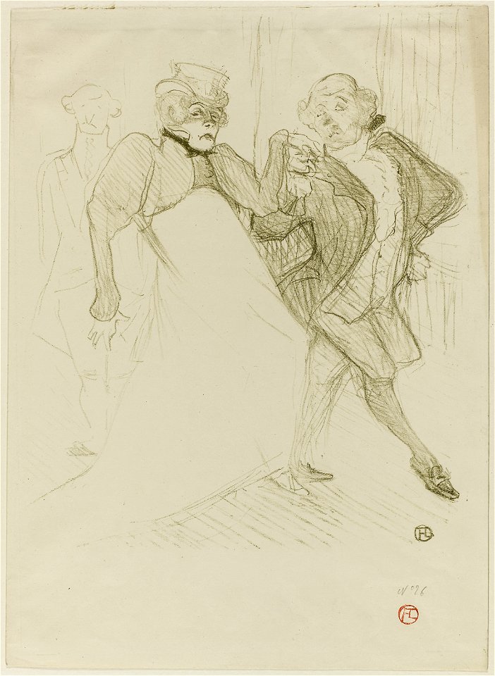 Toulouse-Lautrec - Réjane and Galipaux, in Madame Sans-Gêne, 1927.933