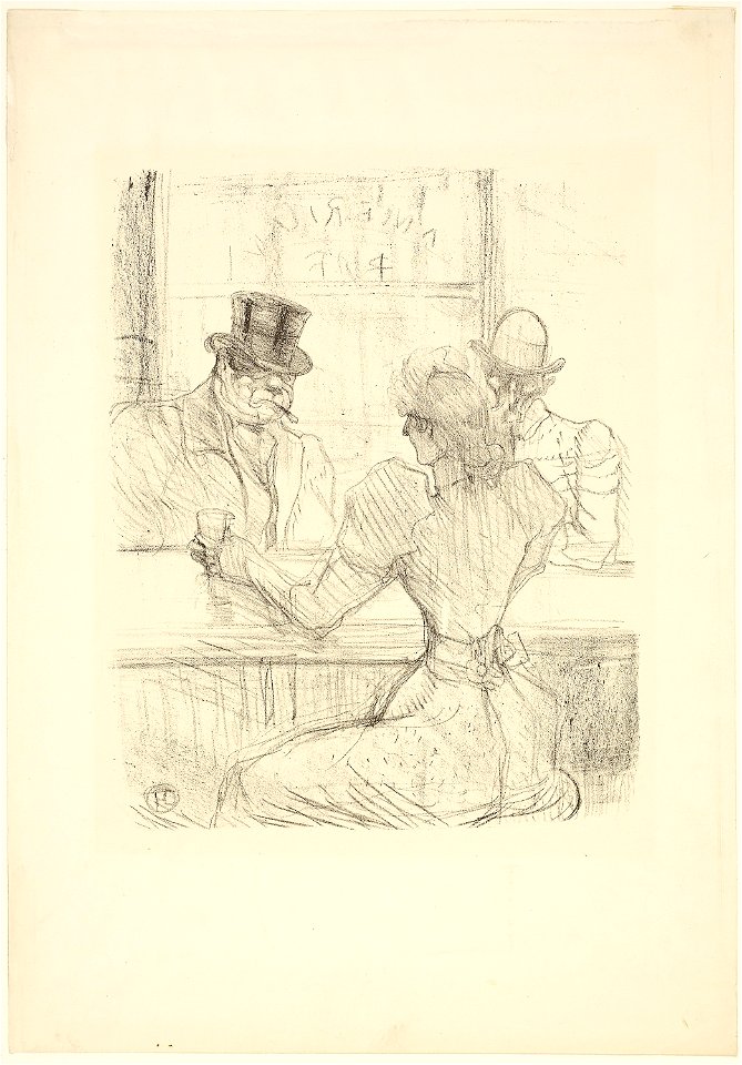 Toulouse-Lautrec - In the Picton Bar (American Bar), rue Scribe, 1927.950