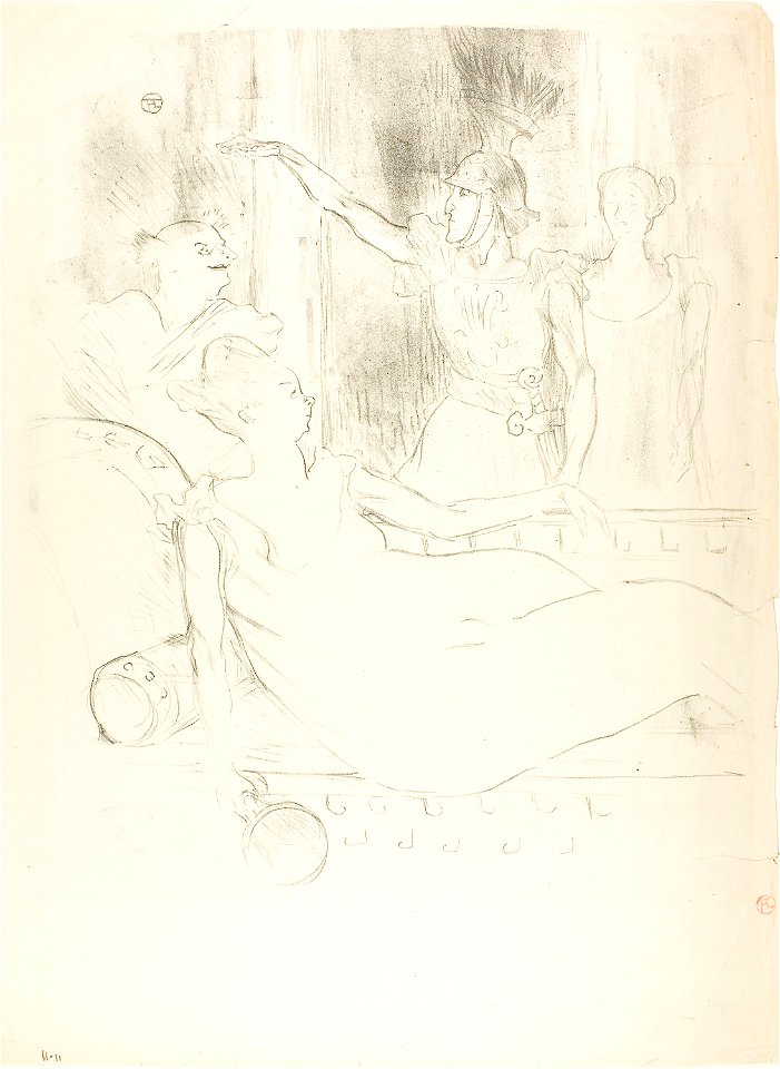 Toulouse-Lautrec - Madame Simon-Girard, Brasseur and Guy in La belle Hélène, 1927.930