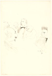 Toulouse-Lautrec - Menu Card for Adrien Hébrard, 1955.1093