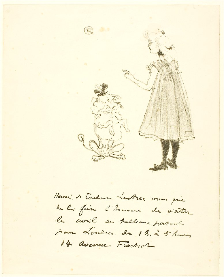 Toulouse-Lautrec - Invitation to an Exhibition, 1951.99