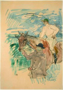 Toulouse-Lautrec - The Jockey led to the start (Le Jockey se rendant au porteau), 55.951, 1899