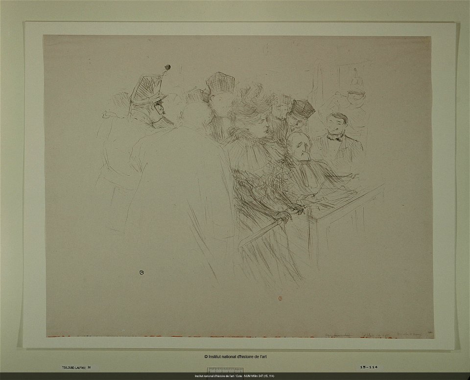 Toulouse-Lautrec - Procès Lebaudy, déposition de Mademoiselle Marsy, NUM Mfilm 347 (15, 114), 1896