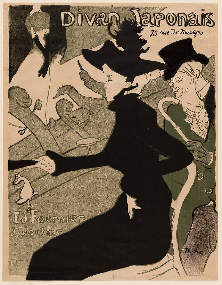 Toulouse-Lautrec - Divan Japonais, 68.724, 1893