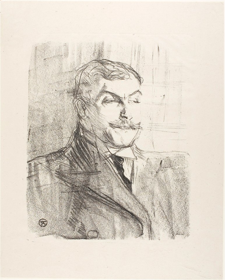 Toulouse-Lautrec - Lucien Guitry, from Treize Lithographies, 1931.77