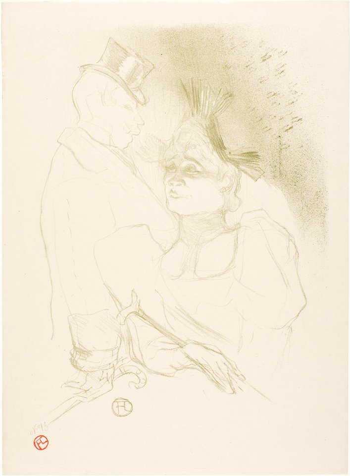 Toulouse-Lautrec - Mademoiselle Lender and Baron, 1927.949
