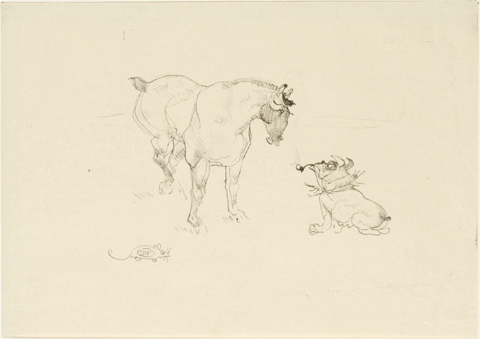 Toulouse-Lautrec - The Horse and the Dog with Pipe, 1914-644, 1899