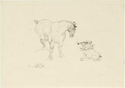 Toulouse-Lautrec - The Horse and the Dog with Pipe, 1914-644, 1899