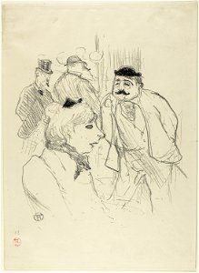 Toulouse-Lautrec - The Stalk—Moulin Rouge, 1927.932. Free illustration for personal and commercial use.