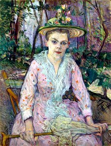 Toulouse-Lautrec -- Femme à l'ombrelle