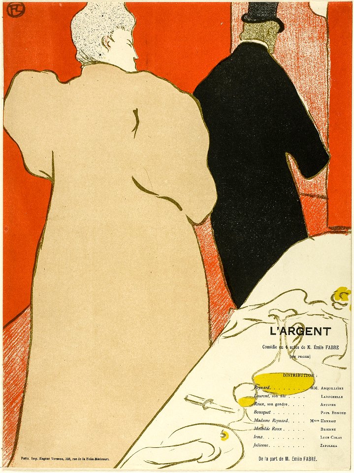 Toulouse-Lautrec - Program for L’Argent, 1931.26