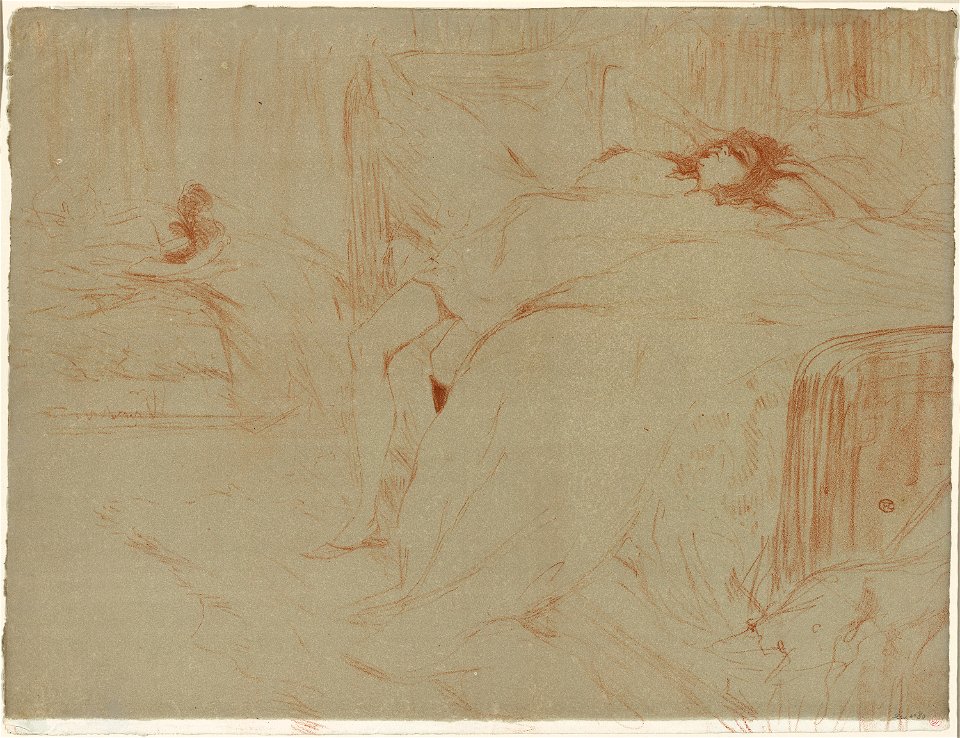 Toulouse-Lautrec - Woman Lying on her Back, Lassitude, plate ten from Elles, 1927.980