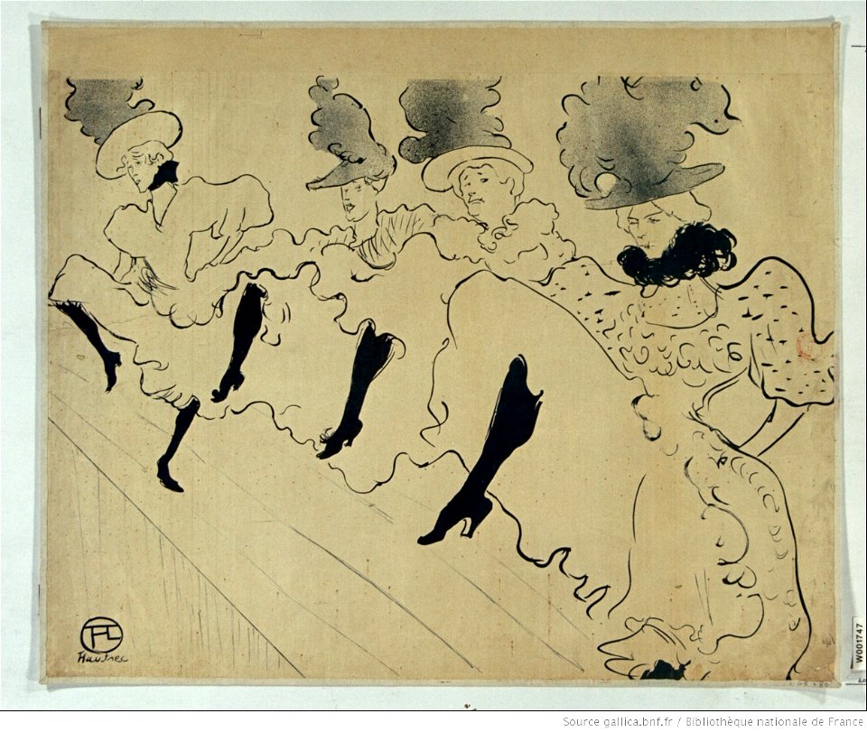 Toulouse-Lautrec - Troupe de Mademoiselle Eglantine, btv1b90050515