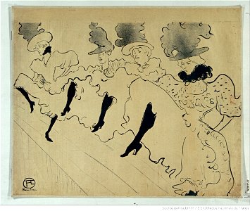 Toulouse-Lautrec - Troupe de Mademoiselle Eglantine, btv1b90050515