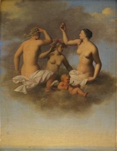 Toussaint Gelton - Juno, Minerva and Venus with Cupid - KMSsp825 - Statens Museum for Kunst