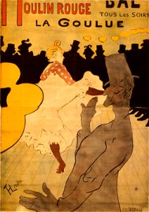 Toulouse-Lautrec, Henri de - Moulin Rouge-La Goulue - Google Art Project. Free illustration for personal and commercial use.