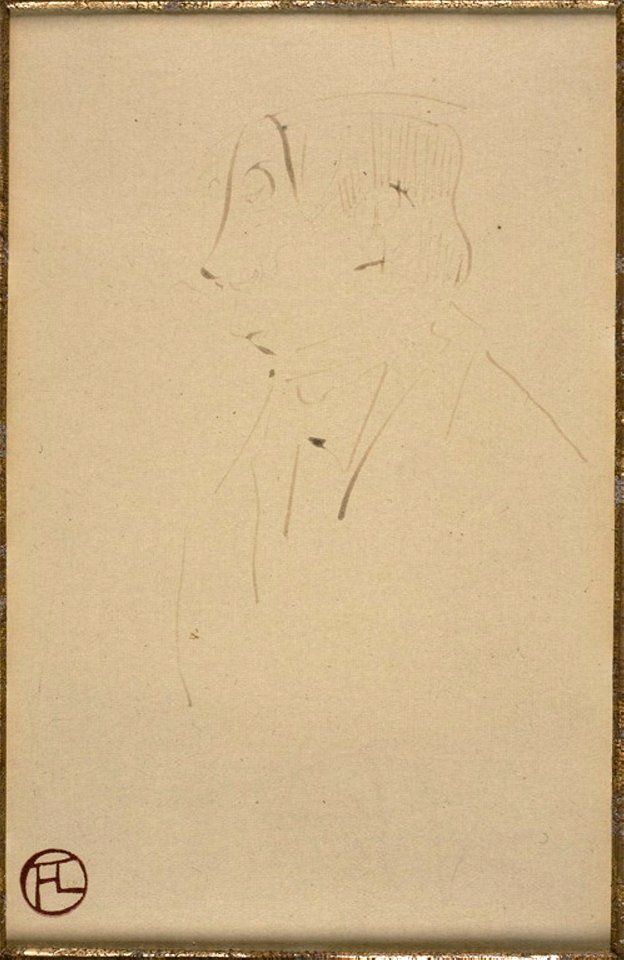 Toulouse-Lautrec - Head of a Man in Profile, RX17283