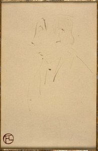 Toulouse-Lautrec - Head of a Man in Profile, RX17283