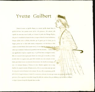 Toulouse-Lautrec - Yvette Guilbert, 1931.50