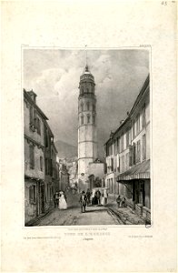 Tour de l' horloge à Bagnères (Hautes Pyrénées) - Fonds Ancely - B315556101 A JACOTTET 2 050