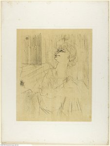 Toulouse-Lautrec - Yvette Guilbert—A Menilmontant de Bruant, from Yvette Guilbert, 1930.128