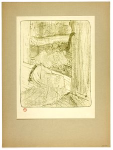 Toulouse-Lautrec - Taking a Bow, plate eight from Yvette Guilbert, 1930.806