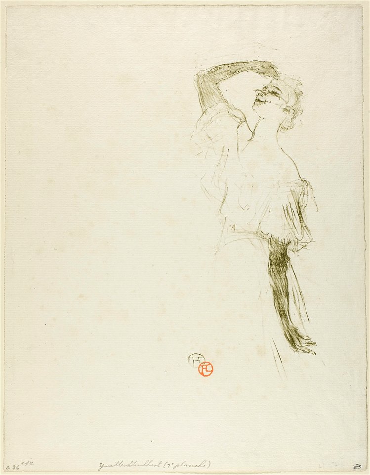 Toulouse-Lautrec - Yvette Guilbert, 1952.14