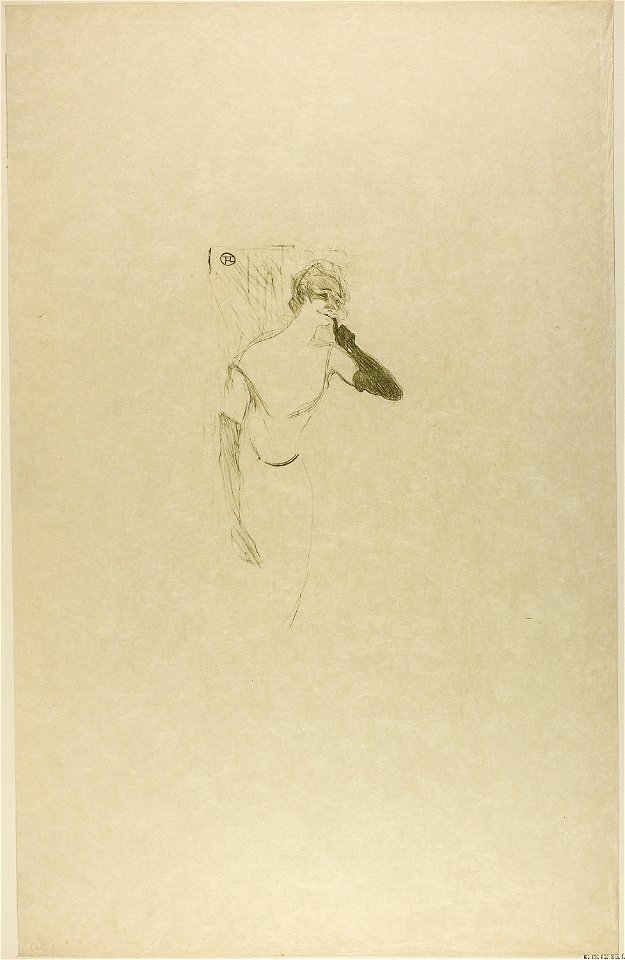 Toulouse-Lautrec - Yvette Guilbert, in Colombine à Pierrot, 1950.1384