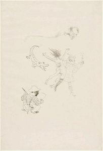 Toulouse-Lautrec - The Crocodile, Menu, 1914-661, 1896