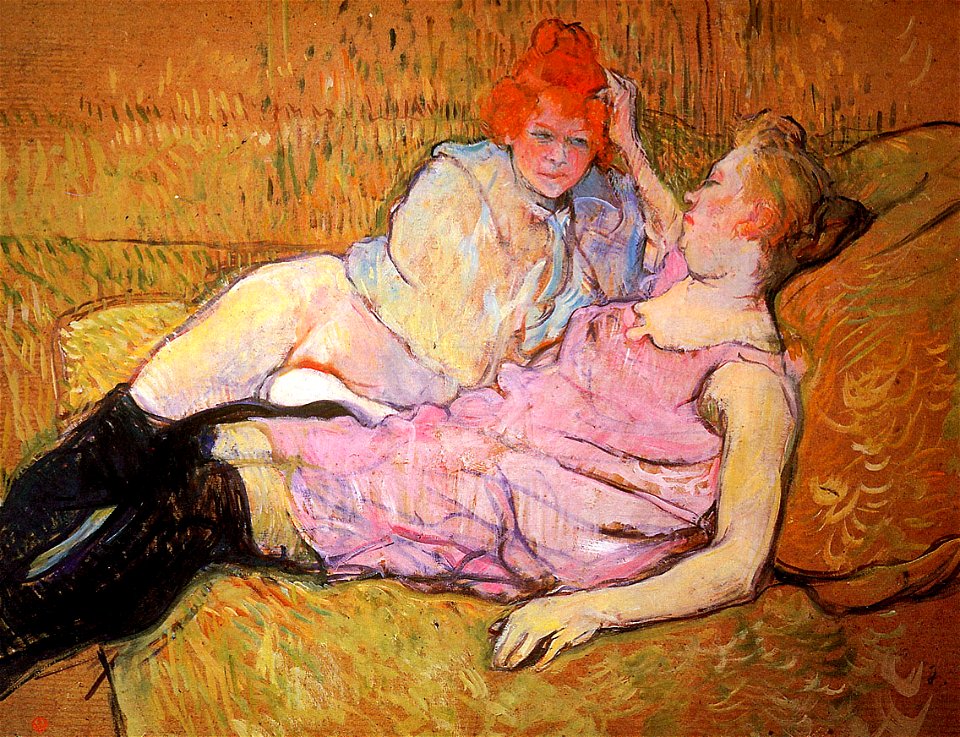Toulouse-Lautrec de Henri The sofa Sun
