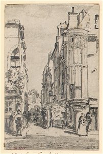 Tourelle dite de l'hôtel Barbette, rue Vieille du Temple, en 1866, 3ème arrondissement, Paris