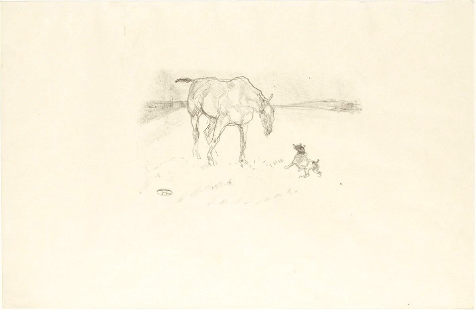 Toulouse-Lautrec - Horse and Dog (second plate), 1914-643, 1899