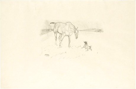 Toulouse-Lautrec - Horse and Dog (second plate), 1914-643, 1899