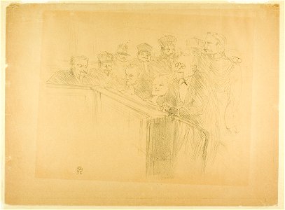 Toulouse-Lautrec - The Arton Trial (first plate), 1927.925