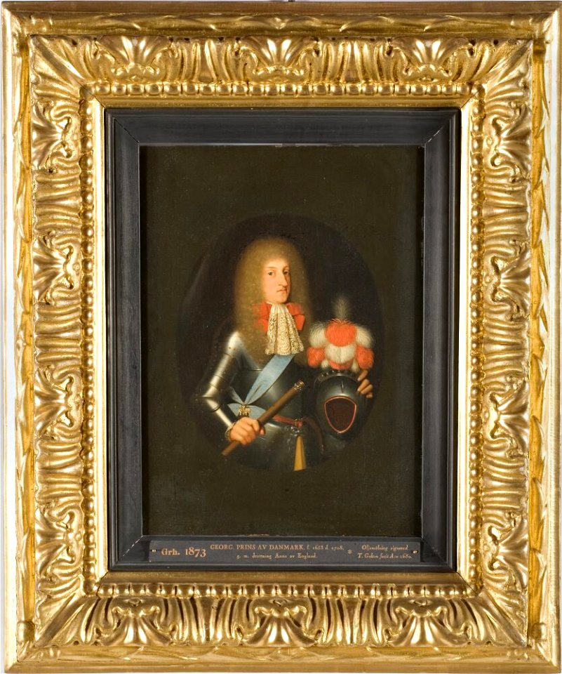 Toussaint Gelton - Georg, 1653-1708, prins av Danmark - NMGrh 1873 - Nationalmuseum
