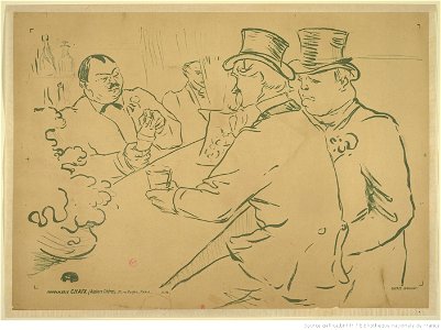 Toulouse-Lautrec - Irish and American Bar - The Chap Book, btv1b52504455j, 1895